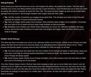 Some more information about scoring